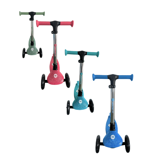 (2530) לילדים עם גלגלים מהבהבים K4 קורקינט