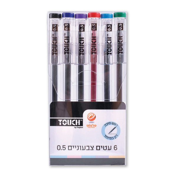 טאץ עט ג'ל צבעוני 0.5 - TOUCH