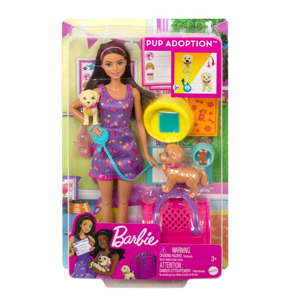 בובת ברבי אימוץ כלבים - Barbie