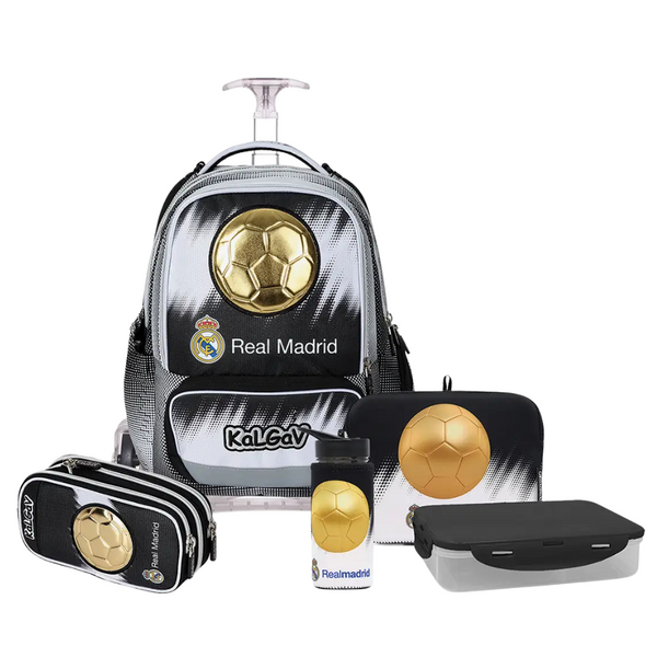 הסט המושלם לכיתה א'-ב' קל גב | ריאל מדריד Real Madrid X-Fix trolley