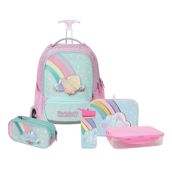 הסט המושלם לכיתה א'-ב' קל גב | קשת בענן X-Fix trolley