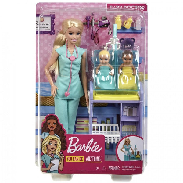 בובת ברבי רופאת תינוקות - Barbie Baby Doctor