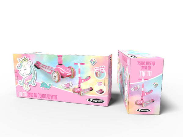 (73928) קורקינט 2 ב- 1 חד קרן