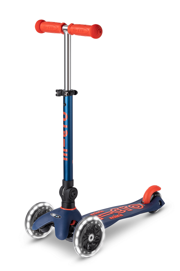 קורקינט מיני מיקרו דלוקס לד מתקפל | 3 גלגלים