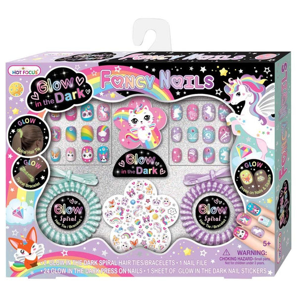 ערכת ציפורניים זוהרות בחושך