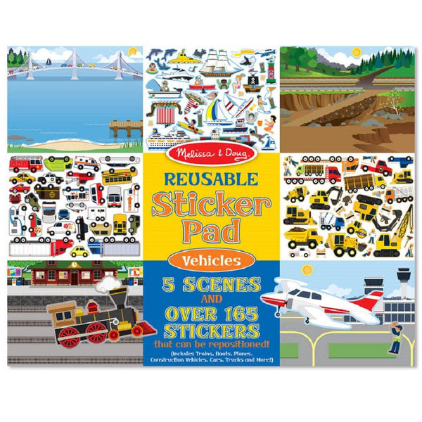 חוברת מדבקות כלי רכב מבית Melissa and Doug - צעצועים ילדים ודרקונים