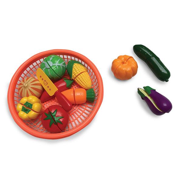 סט ירקות סקוץ כולל סכין בסלסלה - Pit Toys - צעצועים ילדים ודרקונים