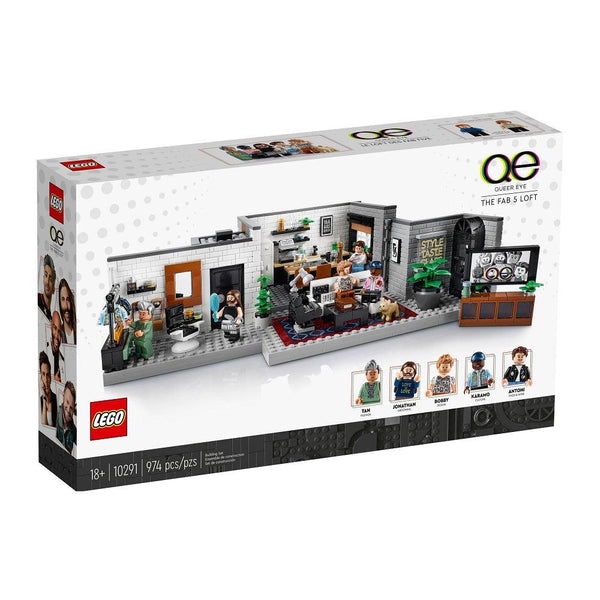 לגו 10291 הלופט של החמישייה המופלאה (LEGO 10291 Queer Eye The Fab 5 Loft) - צעצועים ילדים ודרקונים
