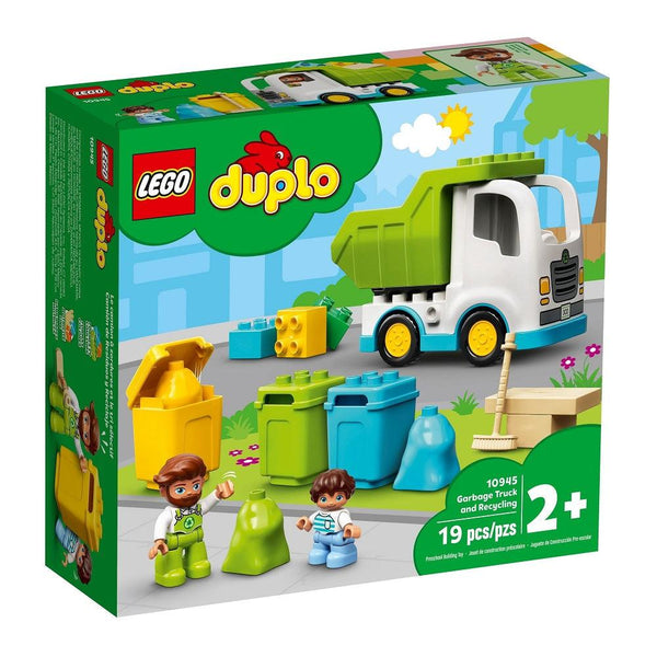 לגו 10945 משאית זבל ומחזור (LEGO DUPLO 10945 Garbage Truck and Recycling) - צעצועים ילדים ודרקונים