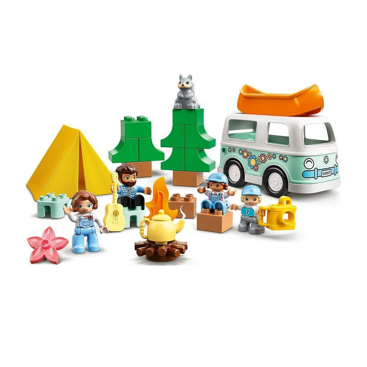 לגו 10946 הרפתקה בקראוון טיולים (LEGO DUPLO 10946 Family Camping Van Adventure) - צעצועים ילדים ודרקונים