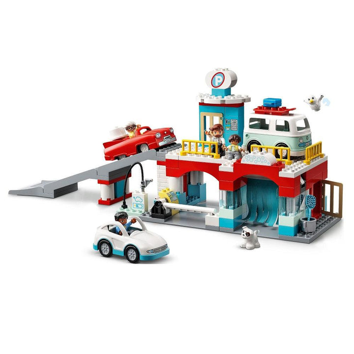 לגו דופלו 10948 חניון ושטיפת מכוניות (LEGO Duplo 10948 Parking Garage and Car Wash) - צעצועים ילדים ודרקונים