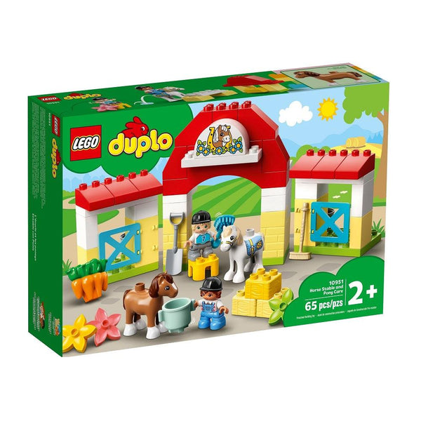 לגו דופלו 10951 סוסי פוני באורווה (LEGO Duplo 10951 Horse Stable and Pony Care) - צעצועים ילדים ודרקונים