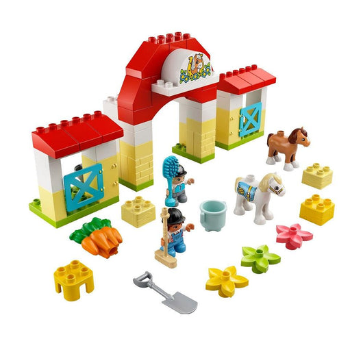 לגו דופלו 10951 סוסי פוני באורווה (LEGO Duplo 10951 Horse Stable and Pony Care) - צעצועים ילדים ודרקונים