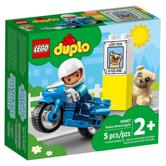 לגו דופלו 10967 אופנוע משטרה (LEGO DUPLO 10967 Police Motorcycle) - צעצועים ילדים ודרקונים