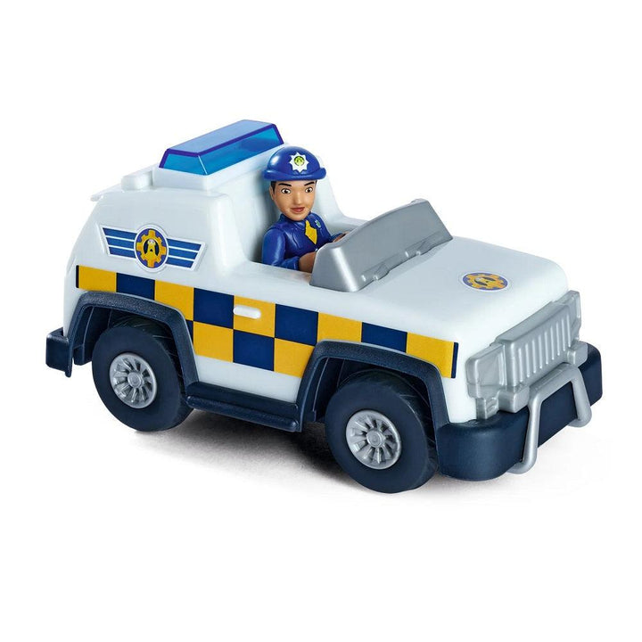 רכב משטרתי עם דמות רוס - סמי הכבאי - צעצועים ילדים ודרקונים