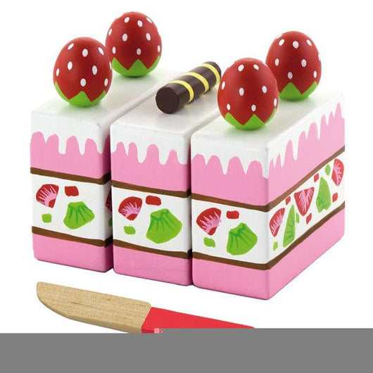 עוגת תות שדה מעץ - Pit Toys - צעצועים ילדים ודרקונים