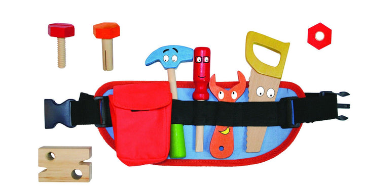 חגורת כלי עבודה מעץ-פיט טויס - צעצועים ילדים ודרקונים