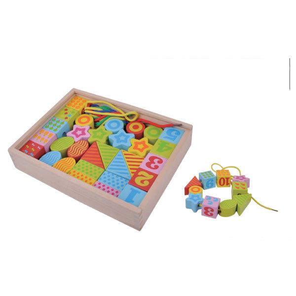 תיבת השחלת חרוזים צבעוניים - פיט טויס - צעצועים ילדים ודרקונים