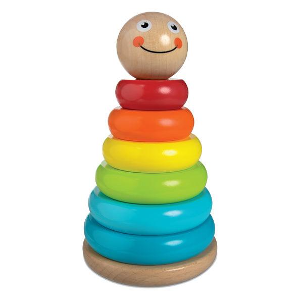 מגדל טבעות מעץ - פיט טויס - צעצועים ילדים ודרקונים