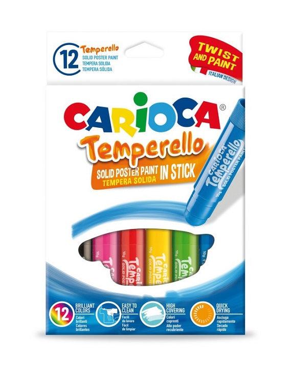 סט 12 טושים סטיק Temperello CARIOCA - צעצועים ילדים ודרקונים