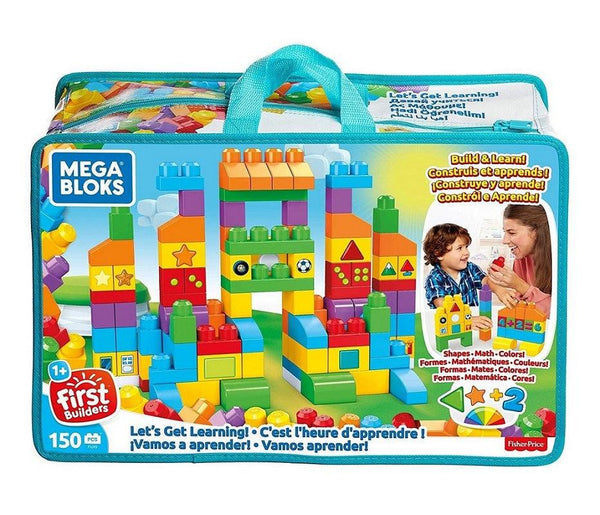 תיק "בואו נלמד" מגה בלוקס 150 חלקים - Mega Bloks Build And Learn - צעצועים ילדים ודרקונים