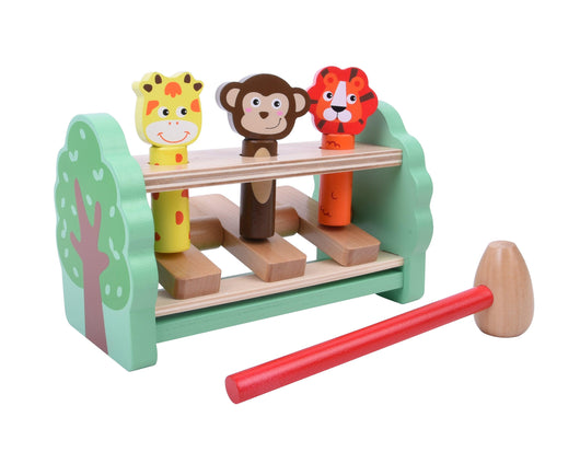 הך פטיש קפיץ קפוץ חיות מעץ - Pit Toys - צעצועים ילדים ודרקונים