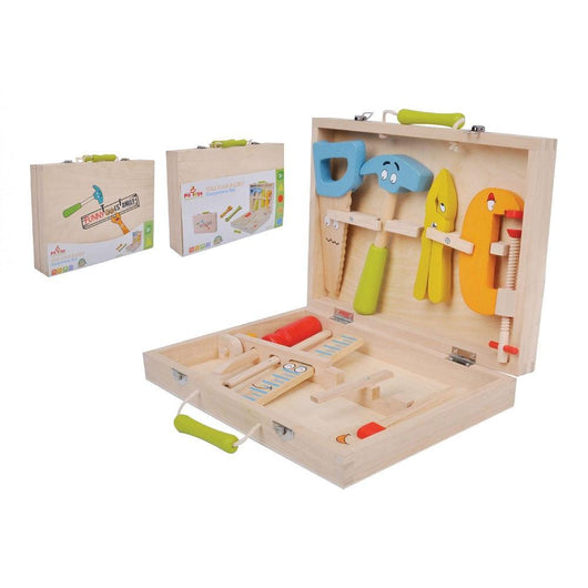 מזוודה כלי עבודה מעץ - פיט טויס - צעצועים ילדים ודרקונים