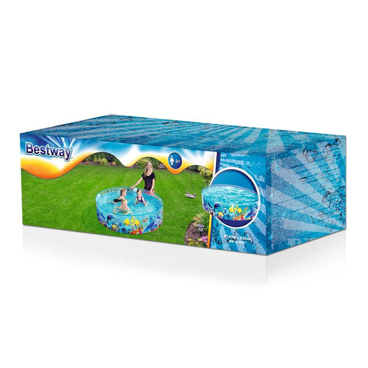 בריכה דופן קשיח דגים 183X38 ס"מ - BestWay - צעצועים ילדים ודרקונים