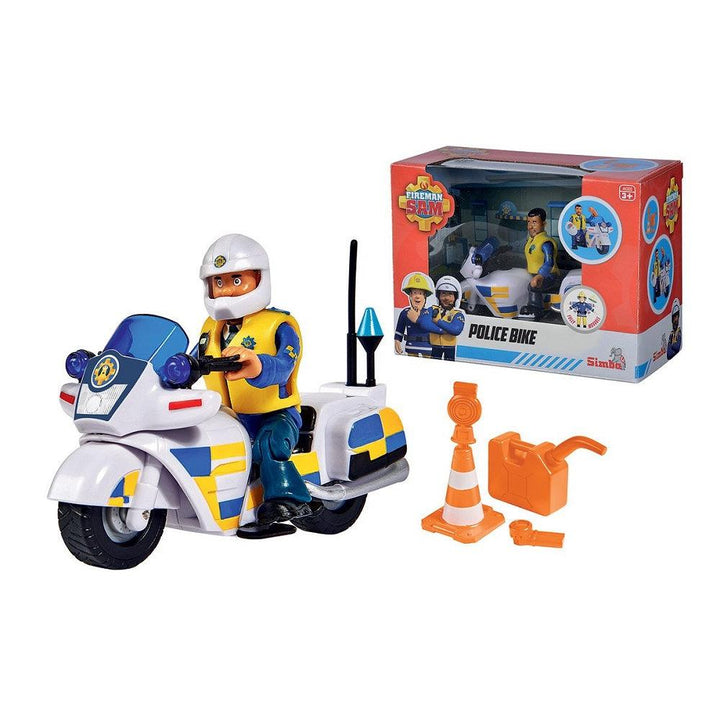 סמי הכבאי - אופנוע משטרתי עם דמות - צעצועים ילדים ודרקונים