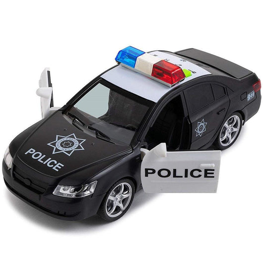 ניידת משטרה שחורה אורות וצלילים - אניגמה - צעצועים ילדים ודרקונים