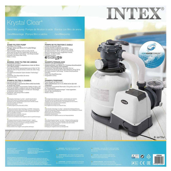 משאבת חול 2100 גלון לניקוי המים מבית INTEX - צעצועים ילדים ודרקונים
