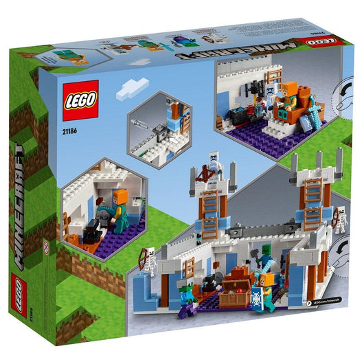 לגו מיינקראפט 21186 ארמון הקרח (LEGO 21186: The Ice Castle Minecraft) - צעצועים ילדים ודרקונים