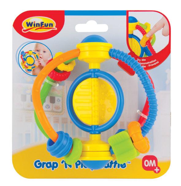 רעשן אחיזה עגול - WinFun - צעצועים ילדים ודרקונים
