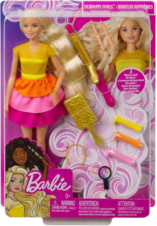 בובת ברבי עיצוב שיער  - Barbie - צעצועים ילדים ודרקונים