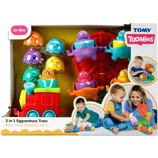 רכבת וגלגל ענק 2 ב1 -  TOMY - צעצועים ילדים ודרקונים