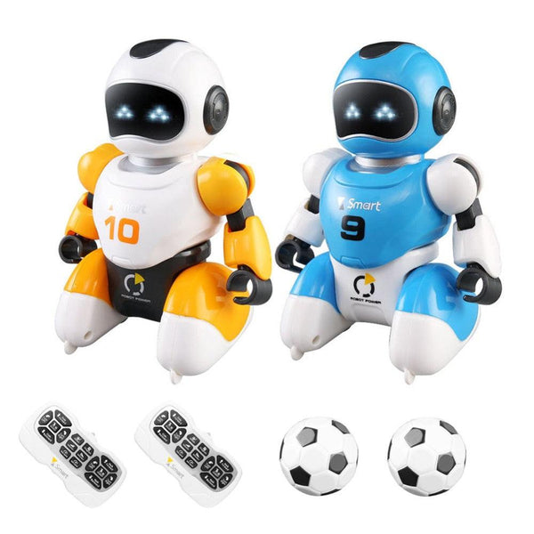 זוג רובוטים כדורגל על שלט - צעצועים ילדים ודרקונים