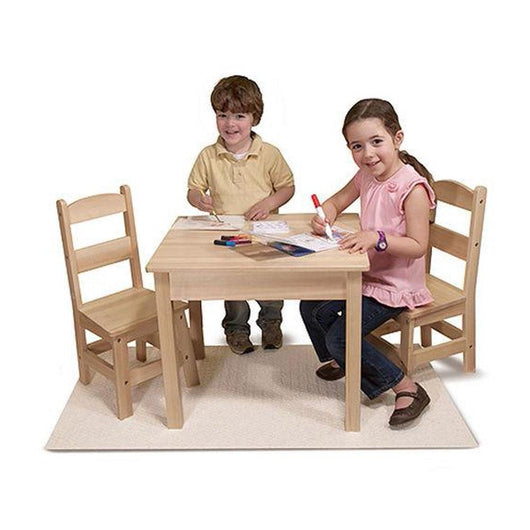 סט שולחן ו 2 כיסאות מעץ מבית Melissa and Doug - צעצועים ילדים ודרקונים