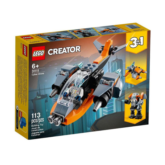 לגו 31111 מזל"ט סייבר - LEGO 31111 Cyber Drone (Creator) - צעצועים ילדים ודרקונים