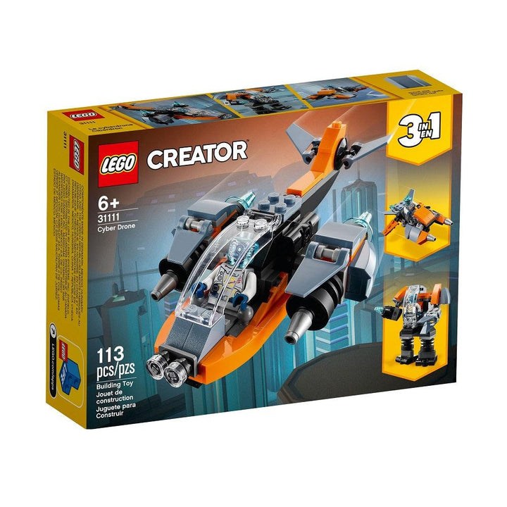 לגו 31111 מזל"ט סייבר - LEGO 31111 Cyber Drone (Creator) - צעצועים ילדים ודרקונים