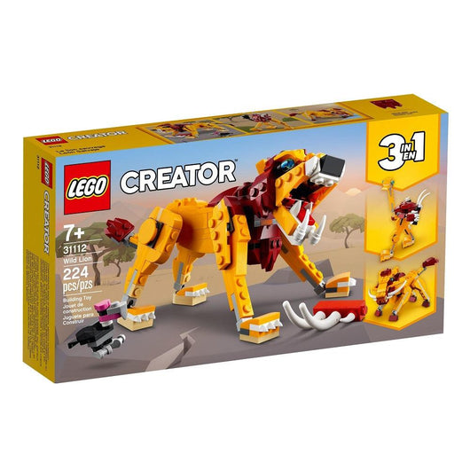 לגו קריאטור 31112 אריה פראי - LEGO 31112 Wild Lion (Creator) - צעצועים ילדים ודרקונים