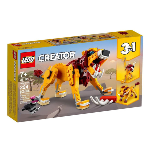 לגו קריאטור 31112 אריה פראי - LEGO 31112 Wild Lion (Creator) - צעצועים ילדים ודרקונים