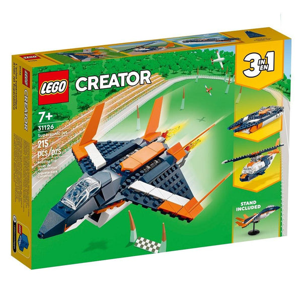 לגו קריאטור 31126 מטוס סילון על קולי (LEGO 31126 Creator Supersonic-jet) - צעצועים ילדים ודרקונים