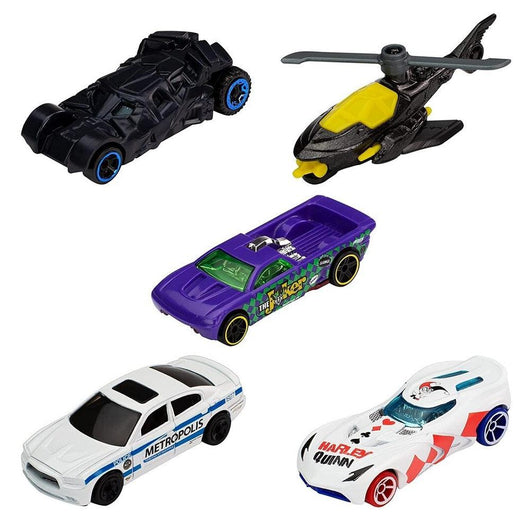 מארז 5 רכבי הוט ווילס באטמן - Hot Wheels Batman - צעצועים ילדים ודרקונים