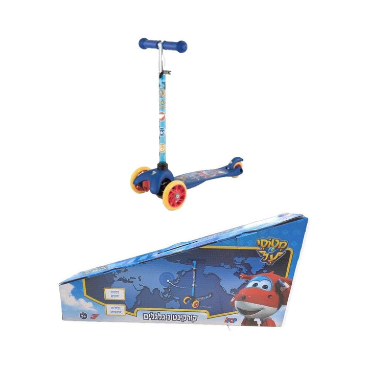 קורקינט מטוסי על 3 גלגלים מתקפל - צעצועים ילדים ודרקונים