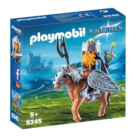 Playmobil 9345 - פליימוביל 9345 הגמד הלוחם וסוס פוני - צעצועים ילדים ודרקונים
