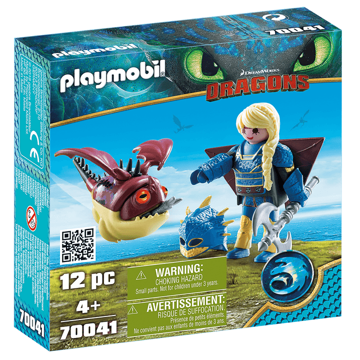 פליימוביל 70041 הדרקונים אסטריד עם חליפת רחיפה והובגובלר - Playmobil - צעצועים ילדים ודרקונים