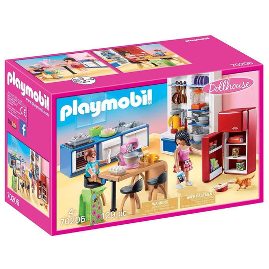 Playmobil פליימוביל 70206 מטבח משפחתי - 70206 - צעצועים ילדים ודרקונים