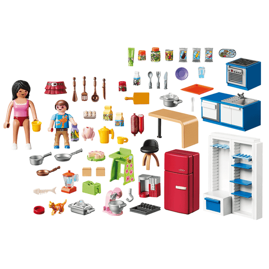 Playmobil פליימוביל 70206 מטבח משפחתי - 70206 - צעצועים ילדים ודרקונים