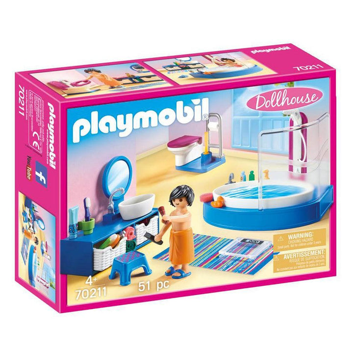Playmobil פליימוביל 70211 חדר אמבטיה - 70211 - צעצועים ילדים ודרקונים
