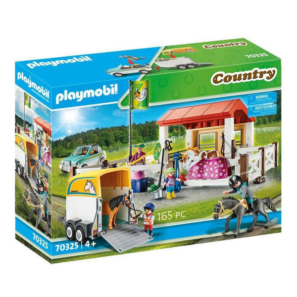 Playmobil פלימוביל 70325 חוות סוסים וקרונוע - 70325 - צעצועים ילדים ודרקונים